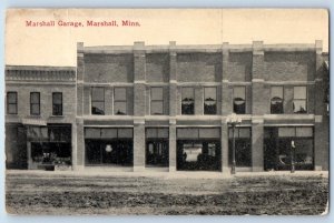 Marshall Minnesota MN Postcard Marshall Garage Exterior Building c1915 Vintage