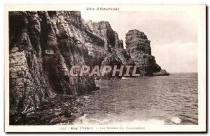 Old Postcard Cote d'Emeraude Cape Frehel Cliffs (the Fauconniere)