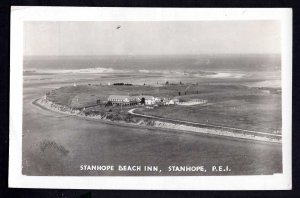 PEI Aerial View STANHOPE Beach Inn Pub by Photo Service Limited RPPC