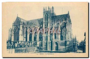 Old postcard Metz Cathedral