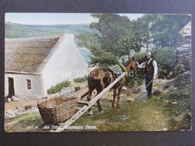 Ireland AN IRISH MOUNTAIN FARM - Old Postcard by Hartmann No.2767.19