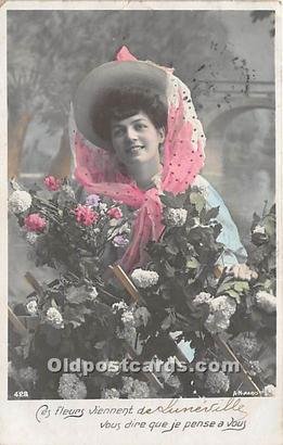 Ces Fleurs Viennent 1907 crease top edge, light corner wear