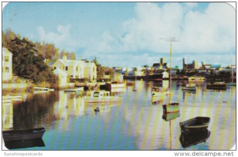 Bermuda Hamilton Harbour Looking From Red Hole On Paget Shore 1955