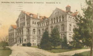 Postcard DC Brookland McMahon Hall University of America Albertype 23-3772