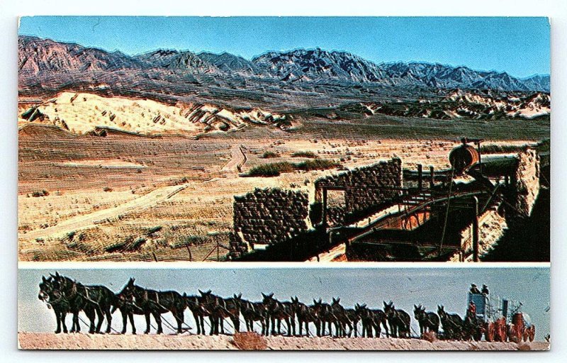 DEATH VALLEY, CA California ~ OLD HARMONY BORAX WORKS c1950s Postcard