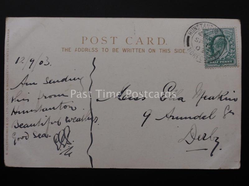 Sailing CLADDAGH HOOKER after H.C Seppings Wright c1902 UB Postcard Hildesheimer