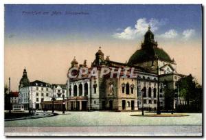 Postcard Old Frankfuri am Main Schauspielhaus