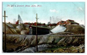 Early 1900s Bell & Diamond Mines, Butte, MT Postcard *4W