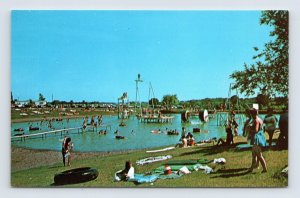 Lakeside Manor Park Davenport Iowa IA UNP Unused Chrome Postcard O11