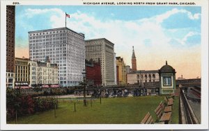 Michigan Avenue Looking North From Grant Park Chicago Illinois Postcard C091