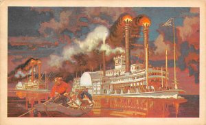 Robert E Lee River Steamship Painting Ferry Boat Ship 