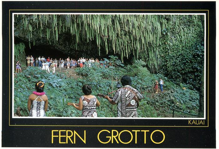 Fern Grotto - Island of Kauai HI, Hawaii - Exotic Green Jungle