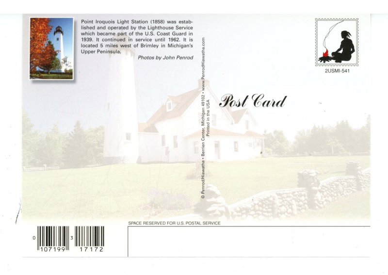 MI - Point Iroquois Lighthouse (continental size)