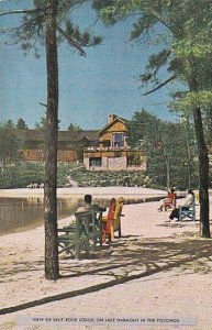 Pennsylvania Philadelphia View Of Split Rock Lodge On Lake Harmony In the Poc...