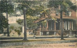 1910 Brown Cottage Holmes Brockport New York Dobson Hand colored 6228