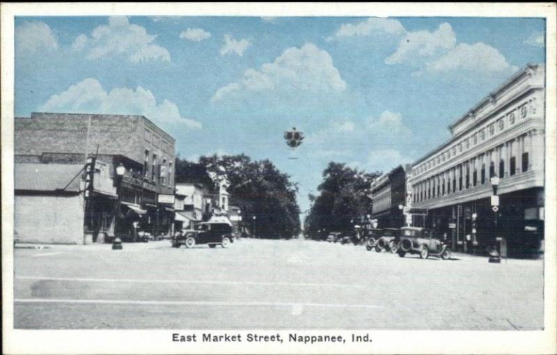 Nappanee IN East Market St. c1915 Postcard