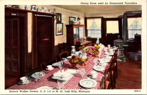 Postcard Dining Room at Historic Walker Tavern US 112 in Irish Hills, Michigan