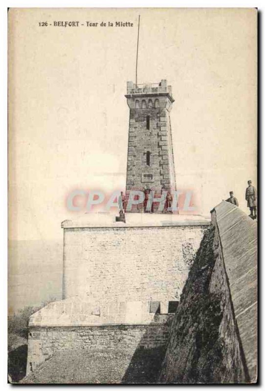 Belfort Old Postcard Tower Miotte