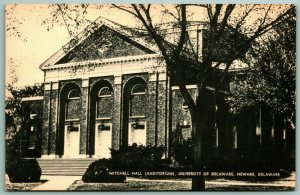 Mitchell Hall Auditorium University of Delaware Newark DE UNP DB Postcard I4