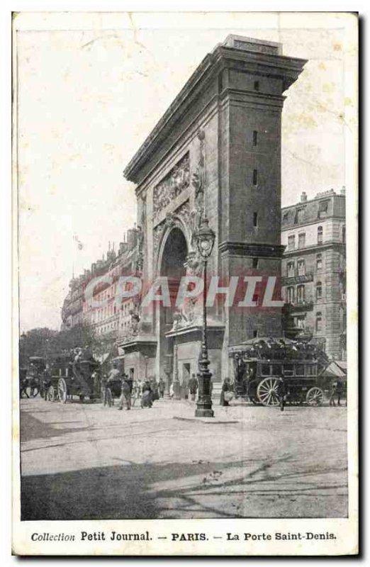 Postcard Collection Old Diary Paris Porte Saint Denis