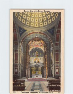 Postcard Center Altar with Bronze Canopy, Franciscan Monastery, Washington, D.C.