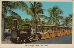 c1960s Conch Tour Train Key West Florida Island City 64 passengers postcard C102 