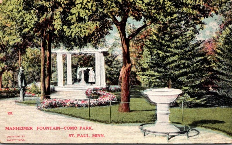 Minnesota St Paul Como Park Manheimer Fountain