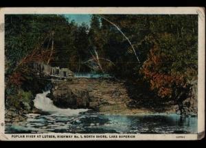 Grand Marais MN El Queeno Cigar Co. Duluth Poplar River Lk Superior Postcard C01