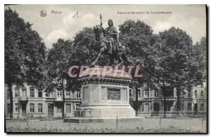 Old Postcard Mons Statue Baldwin of Constantinople