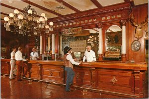 Postcard TX San Antonio - Buckhorn Bar from the original Buckhorn Saloon