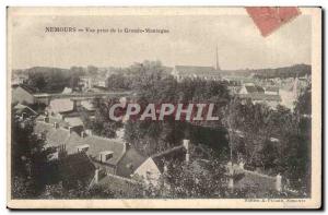 Nemours Old Postcard View from the big mountain