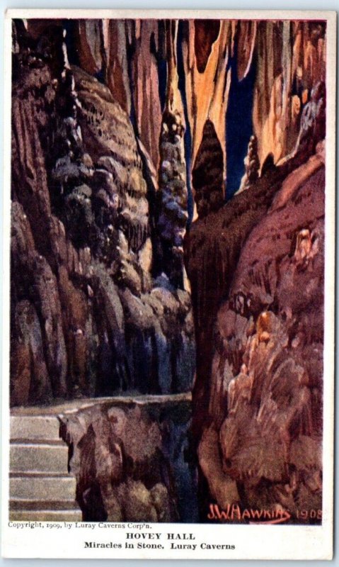 Postcard - Hovey Hall, Miracles in Stone, Luray Caverns - Luray, Virginia