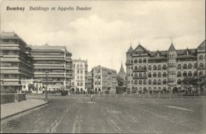 Bombay Appollo Bunder Buildings 1900s-20s Vintage Postcard