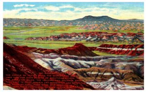 Vintage Painted Desert Arizona Highway 66 Cowboy Art L.H. Larsen Postcard