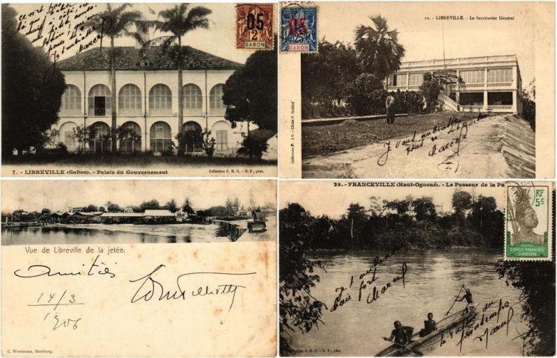 GABON, CENTRAL AFRICA 100 CPA Vintage Postcards pre-1960 (L3297)