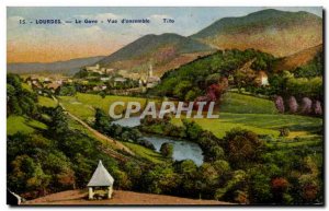 Old Postcard Lourdes Gave View d & # 39Ensemble