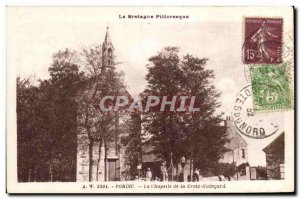 Old Postcard Picturesque Brittany Pordic The Chapel of the Cross Guingard