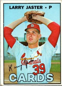 1967 Topps Baseball Card Larrys Jaster St Louis Cardinals sk2255