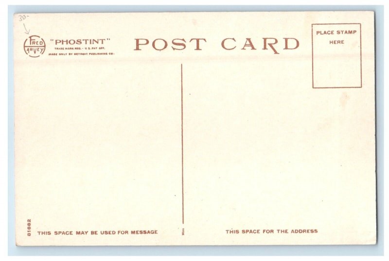 Indian Dance Grand Canyon National Park Arizona AZ Fred Harvey Phostint Postcard 