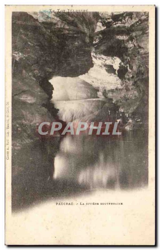 Old Postcard Padirac The Underground River