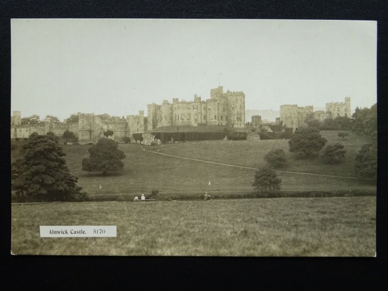 Northumberland ALNWICK CASTLE - Old RP Postcard by R. Johnston & Son