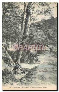 Old Postcard Crozant Creuse Saulnier abyss