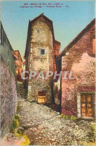 Old Postcard Beuil (A M) Alt 1500m Interior of Old Town Streets