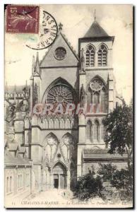 Old Postcard Chalons Sur Marne La Cathedrale South Portal