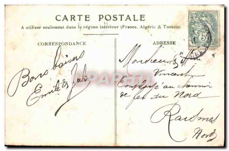 Old Postcard Greetings Regards Flowers