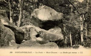 France - Fontainebleau. Mont Chauvet, La Roche qui remue