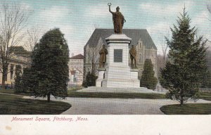FITCHBURG, Massachusetts, 1900-1910s; Monument Square