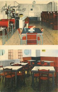 Club  Restaurant Utica New York interior  Jubb Kenmore Postcard Linen 21-1476