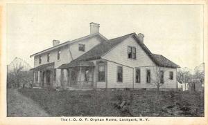 Lockport New York The IOOF Orphan Home Exterior Antique Postcard K23784
