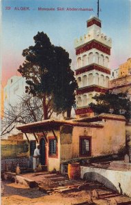 A616 Algeria Algiers Alger Mosque Sidi Abderrhaman vintage postcard